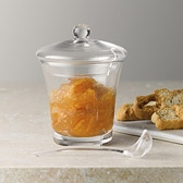 Handmade Glass Lidded Pot & Spoon