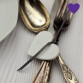 Tie-On Porcelain Hearts 