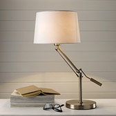 Buy Brushed Steel Task Lamp from The White Company