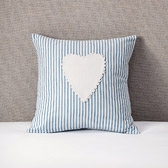 Heart Applique Cushion Cover