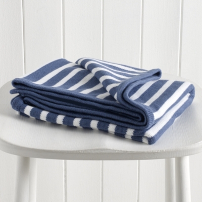 Breton Stripe Baby Blanket The Little White Company Home The White Company UK