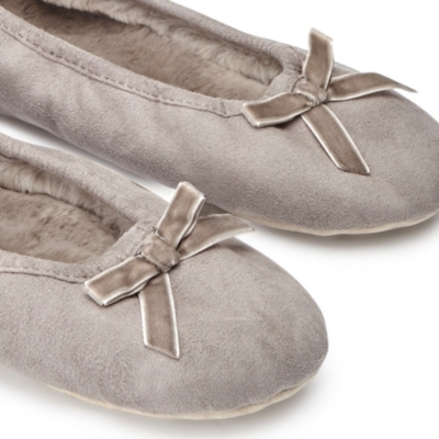 white ballet slipper shoes