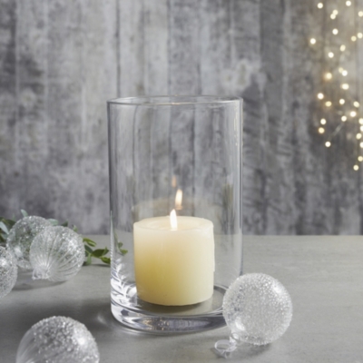Small Glass Hurricane Candle Holders The White Company UK