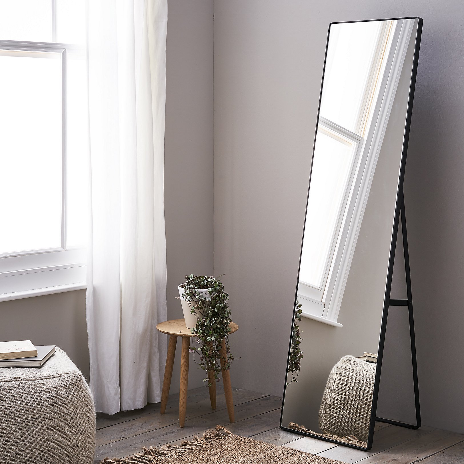 Chiltern Free Standing Floor Mirror Mirrors The White Company UK