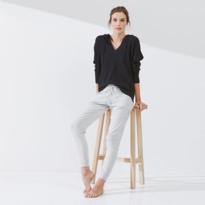 white company cashmere joggers