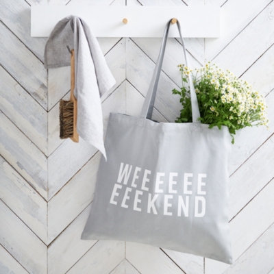 white company shopper bag