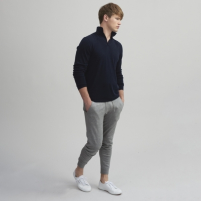 white company cashmere joggers