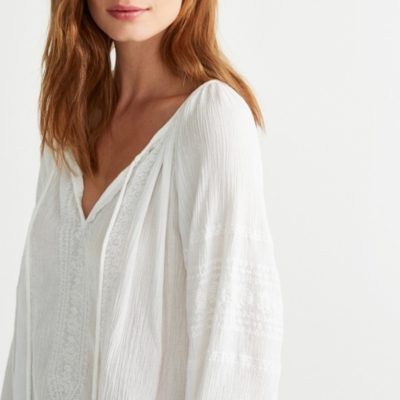 white blouse boho