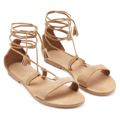 women's tassel flat heel sandals