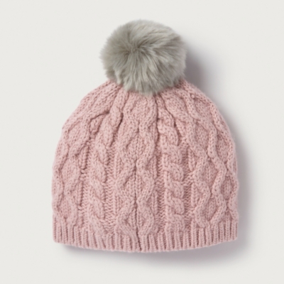 FauxFur PomPom Hat Children's & Baby Sale The White Company UK