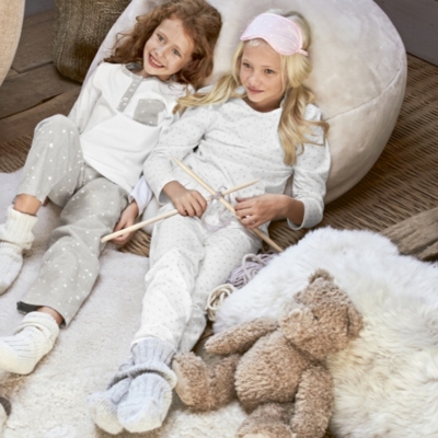 Glitter Spot Swan Pyjamas (512yrs) The Little White Company The