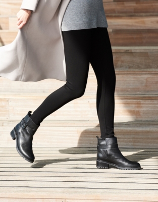 white company biker boots