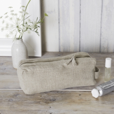 Natural Small Wash Bag The White Company UK