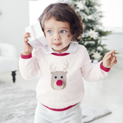 reindeer face sweater