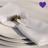 Porcelain Heart White Ties 