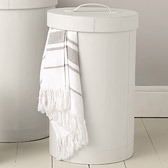 Leather Laundry Bins 