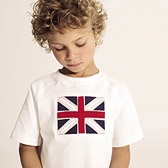 Union Jack Applique T-Shirt 