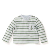 Pale Blue Breton Anchor T-Shirt 