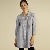 Linen Button Trough Tunic 