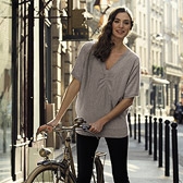 Batwing Gathered Sweater 