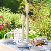 Wooden Pillar-Candle Holder 