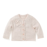 Baby Girl Crochet Flower Cardigan 