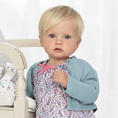 Baby Girl's Cropped Crochet Cardigan 