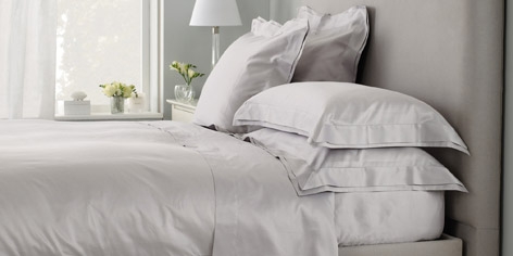 Buy Dorchester Bed Linen Collection - Silver from The White Company