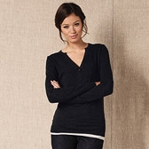 Elbow Patch Henley Sweater 