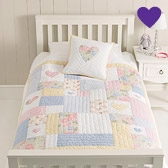 Emily Patchwork Quilt and Cushion Cover 