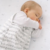 Organic Cotton Elephant Print Sleepbag 1.0 Tog. 