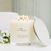 Flowers Large Candle 