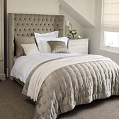 Taupe Fontaine Quilt & Cushions 