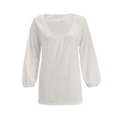 Gathered Neck Jersey Top 