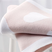 Buy Reversible Heart Baby Blanket from The White Company