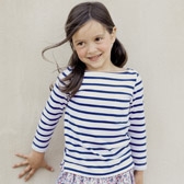 Girl's Breton Pocket T-Shirt 