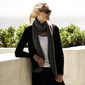 Long Linen Open Black Cardigan 