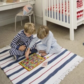 Stripe Fringe Rug 
