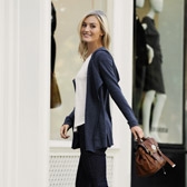 Open Hooded Cardigan 