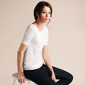 Pocket Linen White T-Shirt 