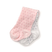 Baby Girl Pin-Dot Tights 2 Pack 