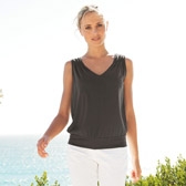 Ruched Shoulder Jersey Top 