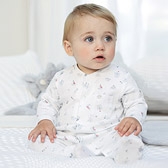 Seaside Print Jersey Sleepsuit