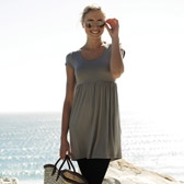 Scoop Neck Pebble Jersey Tunic 
