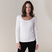 Sequin Trim White Linen Tunic 