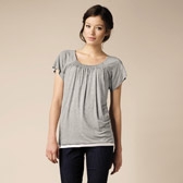 Smocked Yoke Jersey Top 
