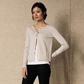 Tiny Pocket Silver Grey Marl Cardigan 