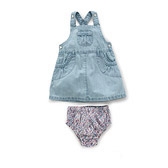 Denim Pinny Dress & Knickers 