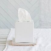 Buy Ceramic Tissue Box Cover - White from The White Company