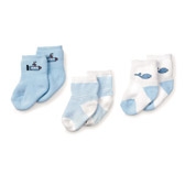Buy Baby Boy Sleep Socks - 3 - Pack from The White Company